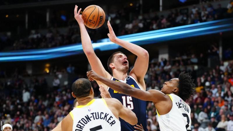 The Denver Nuggets continued their winning streak by edging past the Utah Jazz in the NBA encounter.