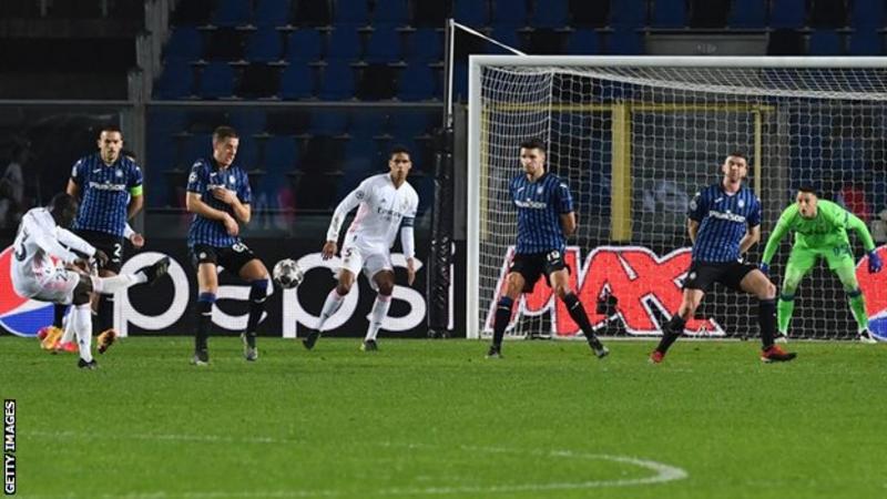 Ferland Mendy scores winning goal for Real Madrid against Atalanta
