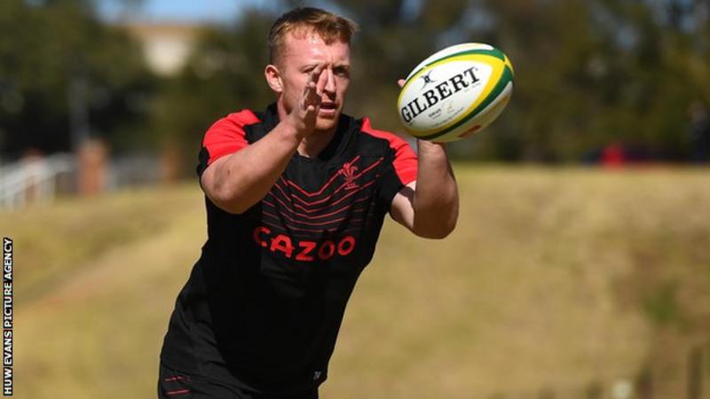 South Africa v Wales: Tommy Reffell receives his first Wales cap.