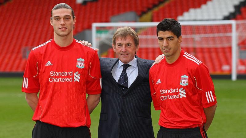 Andy Carroll, Kenny Dalglish and Luis Suarez