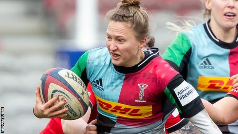 Emily Scott all set to play again for the Harlequins.