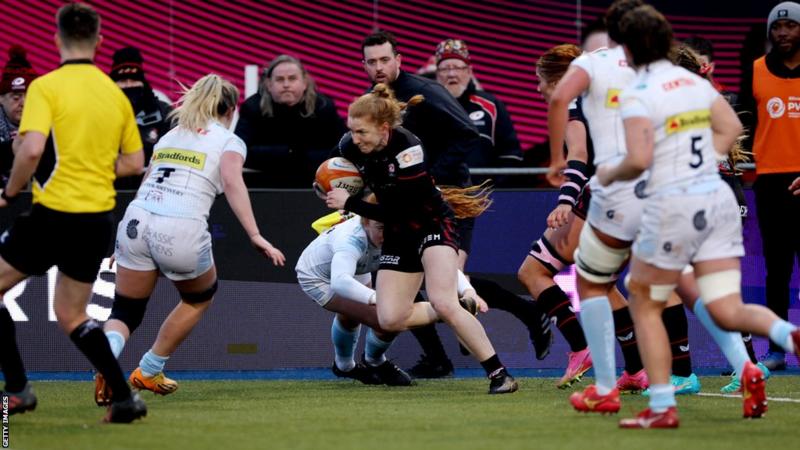 Premiership Women's Rugby: Saracens move six points clear after win ...