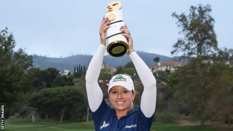 England's Jodi Ewart Shadoff clinched her maiden LPGA Tour title.