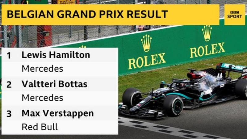 Lewis Hamilton wins Belgian Grand Prix to secure 89th victory of career _114179699_lewishamilton