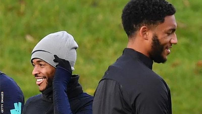 Raheem Sterling training
