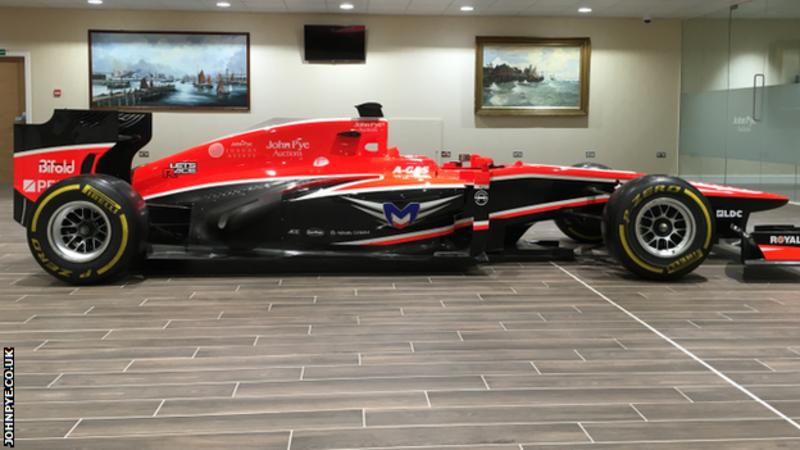 Marussia Formula 1 vehicles available at auction - BBC Sport