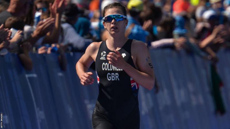 Sophie Coldwell claimed the pole position at the World Triathlon Championship Series.