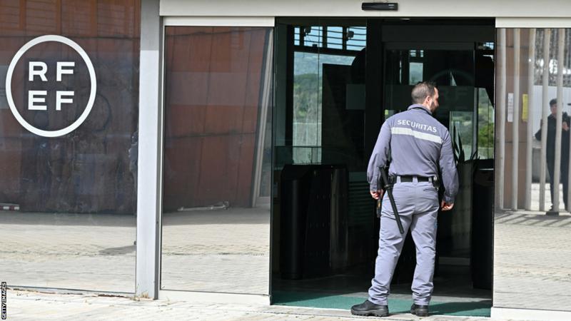 Police Conduct Search at Spanish Football Federation Headquarters.
