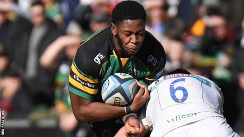 Loosehead prop Emmanuel Iyogun has signed a new contract with Northampton Saints.