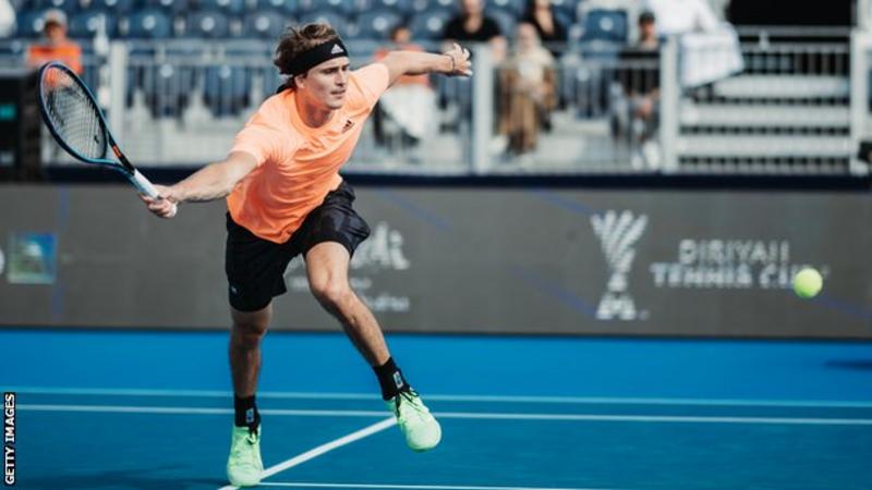 Alexander Zverev clinched victory at the Diriyah Tennis Cup after six months out with an ankle injury.