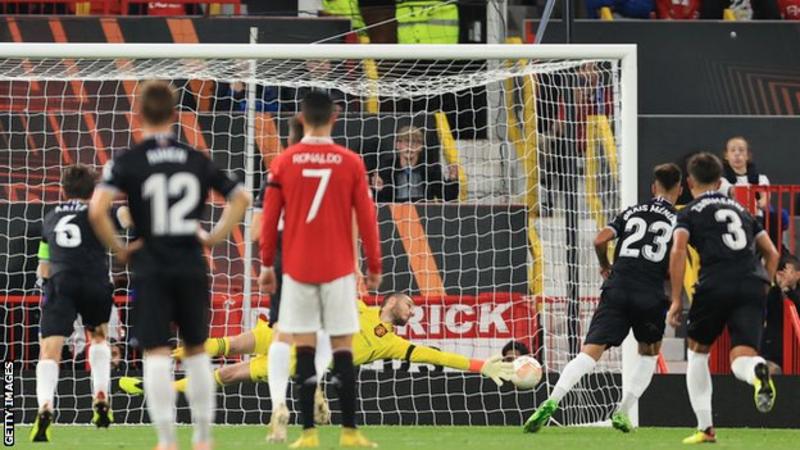 Manchester United suffered defeat on their home ground against Real Sociedad.