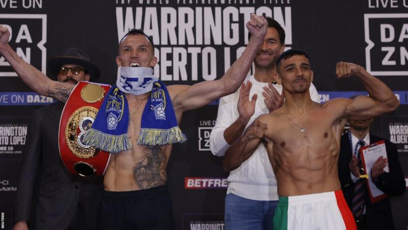 Josh Warrington looks too aggressive to fight against Luis Alberto Lopez for their IBF featherweight title fight.