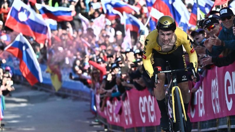 Primoz Roglic grabbed the penultimate stage of the Giro d'Italia.
