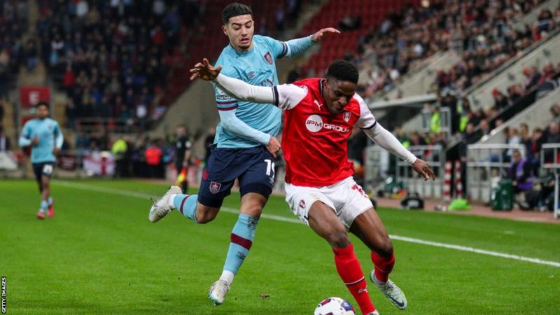Luton completed signing Chiedozie Ogbene from Rotherham.
