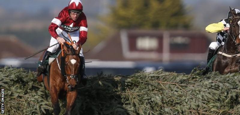 Davy Russell riding Tiger Roll wins The Randox Health Grand National Handicap Steeple Chase in 2018
