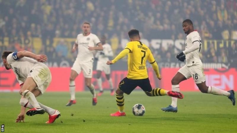 Borussia Dortmund 4-0 Eintracht Frankfurt: Jadon Sancho And Erling ...