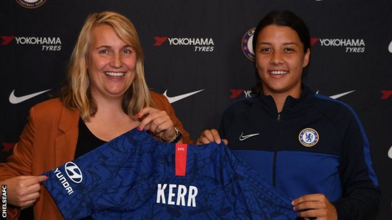 Sam Kerr: Australia international joins WSL leaders Chelsea - BBC Sport