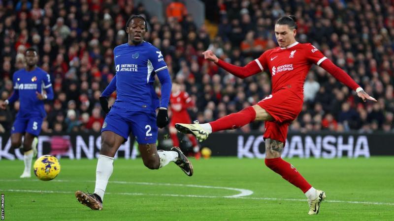 Conor Bradley delivered an impressive performance by scoring his first goal for Liverpool and providing two assists as the Reds defeated Chelsea to maintain their top position in the Premier League