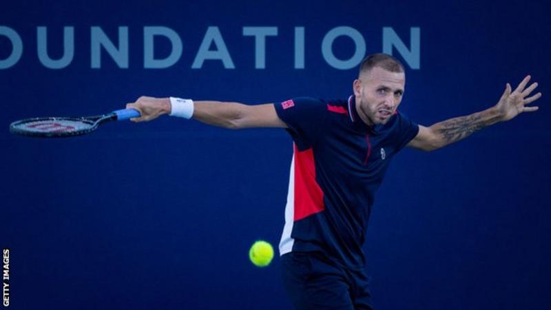 Yoshihito Nishioka edged out Dan Evans in the Korea Open.