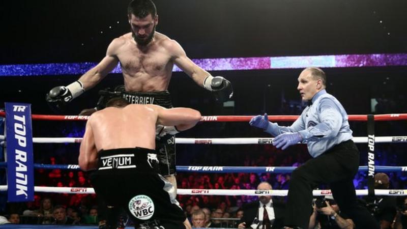 Artur Beterbiev stops Oleksandr Gvozdk to unify light heavyweight