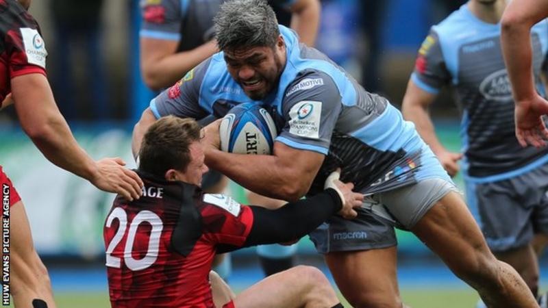European Champions Cup: Cardiff Blues 33-14 Lyon - BBC Sport