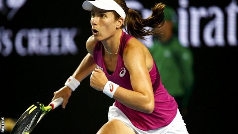 Australian Open 2016 Johanna Konta Beats Denisa Allertova Bbc Sport 