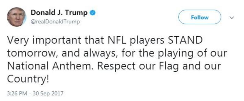 NFL Players Continue Protest In Defiance Of US President Donald Trump ...