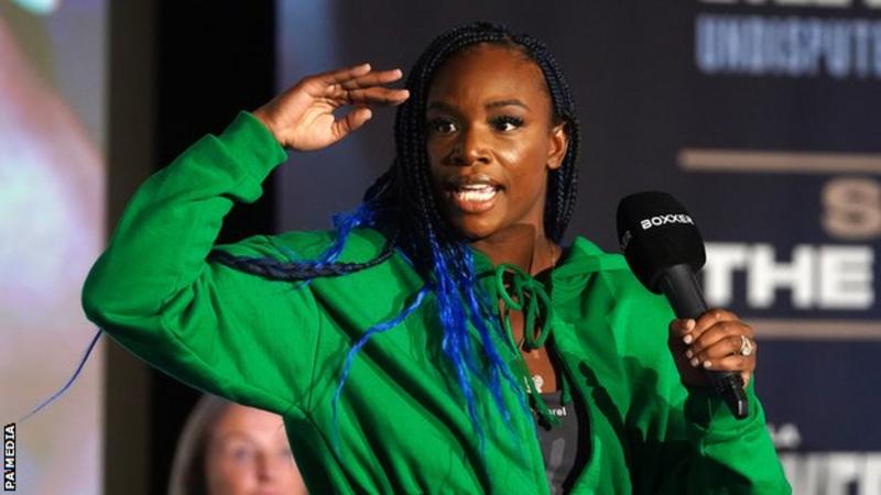 Claressa Shields challenged to put down Savannah Marshall on Saturday's night clash.