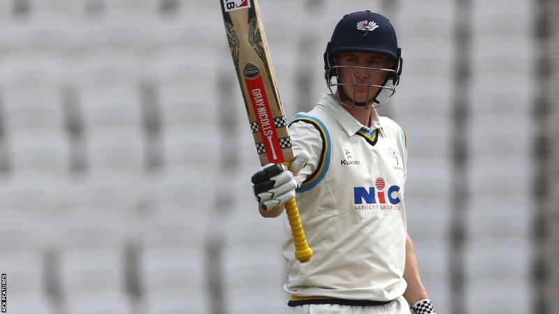Yorkshire's Harry Brook Hits Century in Draw Against Leicestershire in County Championship.