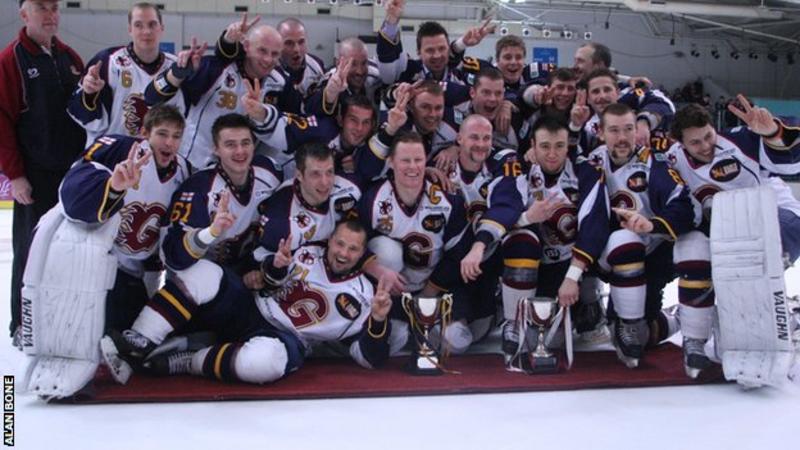 Guildford Flames celebrate League and Cup double - BBC Sport