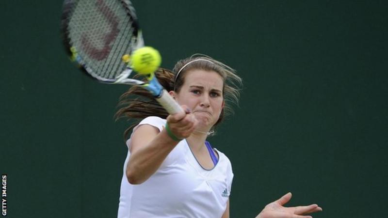 Wimbledon 2012: Katy Dunne reaches girls' second round - BBC Sport