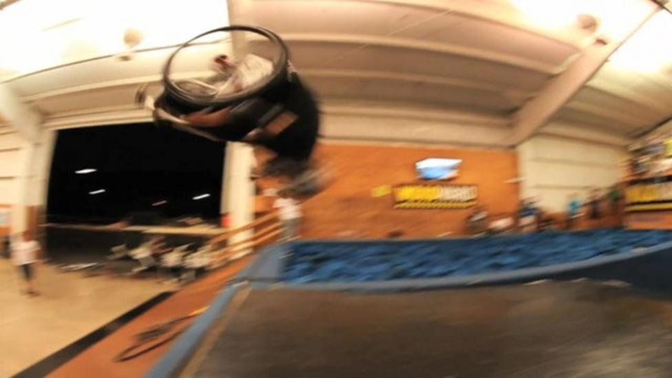 "Wheelz" lands first double back flip in a wheelchair CBBC Newsround