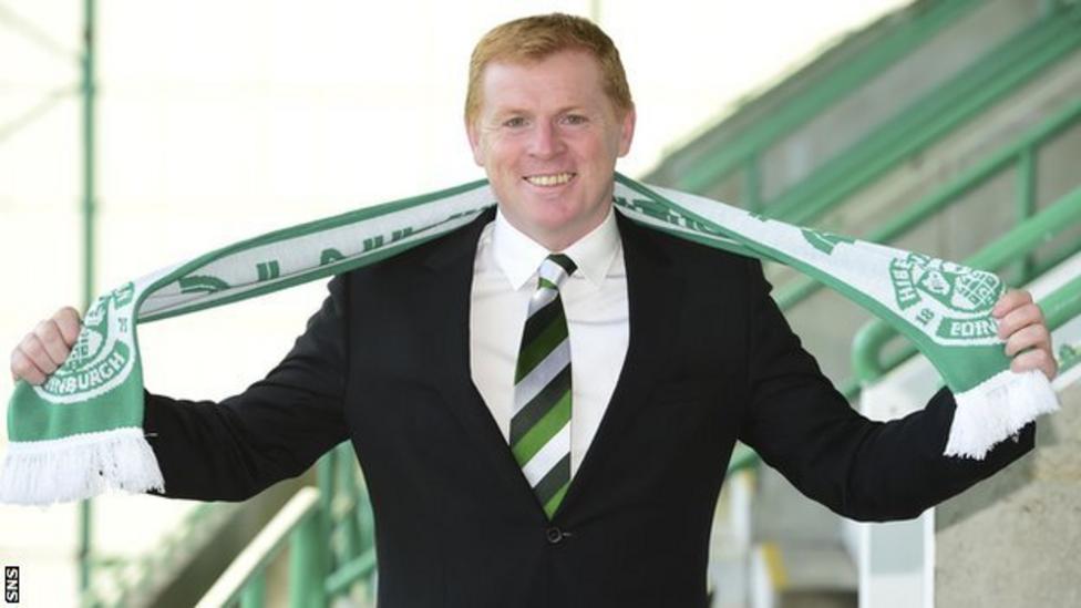 Neil Lennon Hibs new boss sets Premiership promotion target BBC Sport