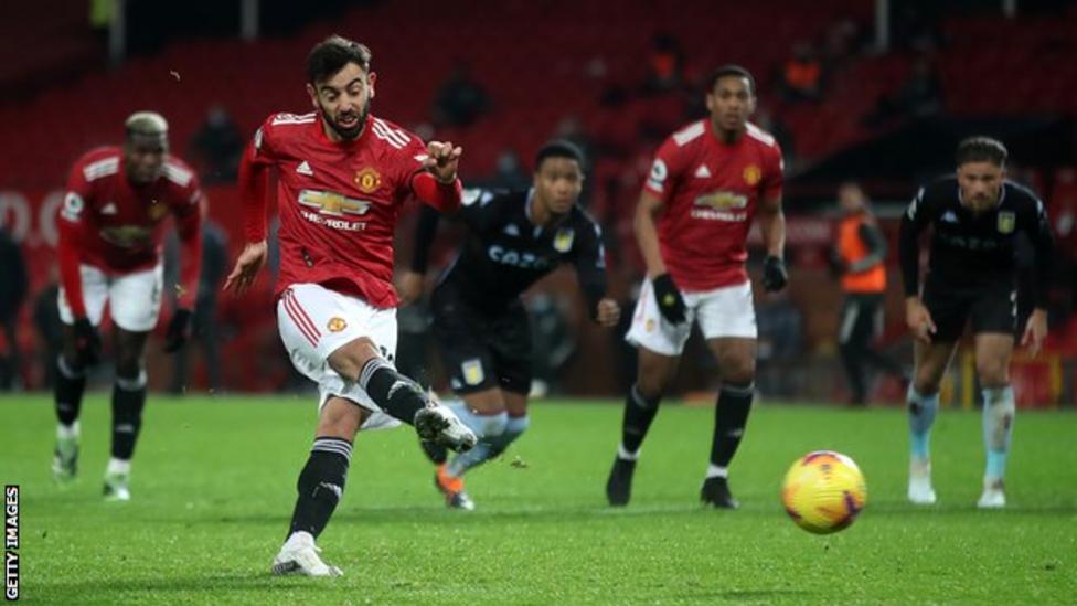 Manchester United 2 1 Aston Villa Bruno Fernandes Penalty Puts Red 