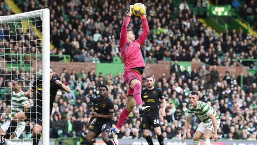 Celtic 00 Livingston Hosts miss penalty and chance to go