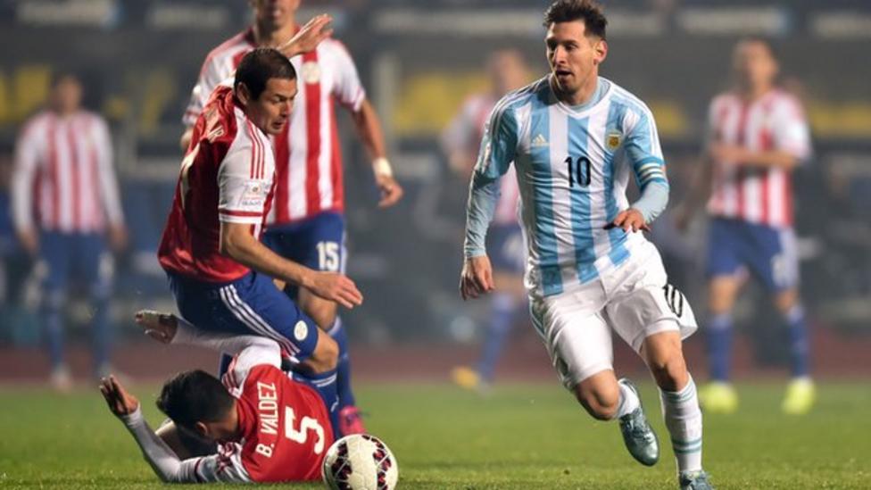 Image result for messi paraguay 2015 copa america