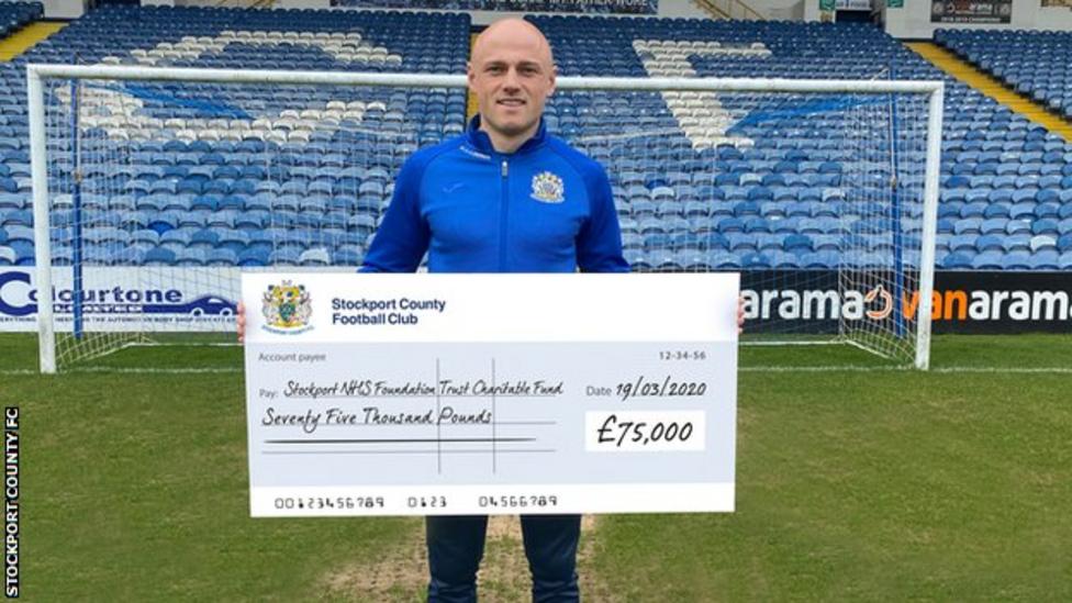 Coronavirus Stockport County owner Mark Stott gives NHS trust £75,000