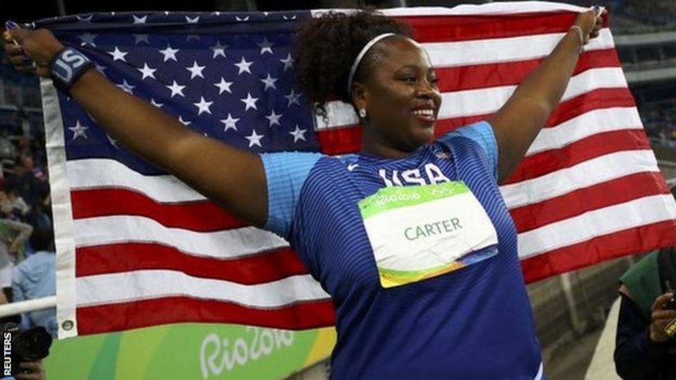 Rio Olympics 2016: USA's Michelle Carter wins women’s shot put gold ...