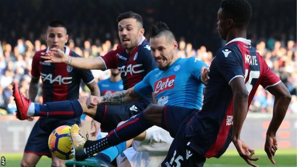 Napoli 31 Bologna BBC Sport