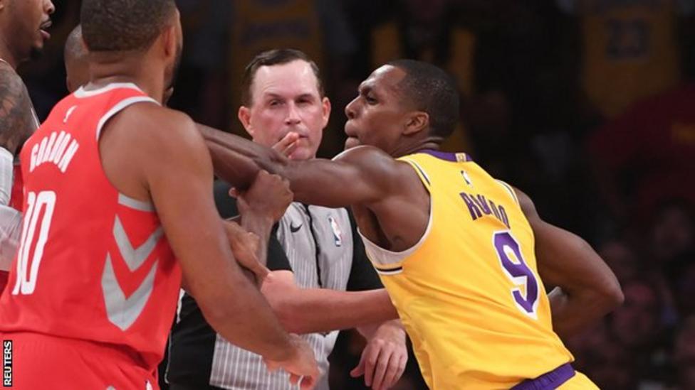 Nba Brandon Ingram Rajon Rondo And Chris Paul Banned After Punch Up