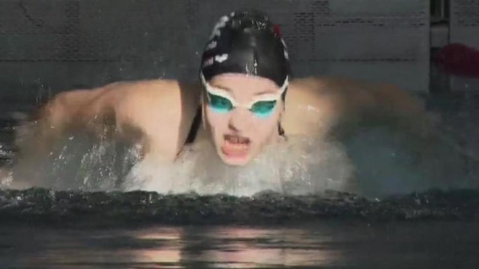 Olympic hopes for Syrian refugee swimmer