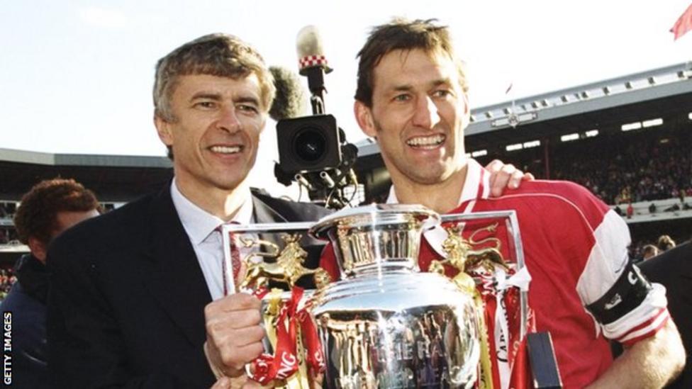 Arsene Wenger and Tony Adams