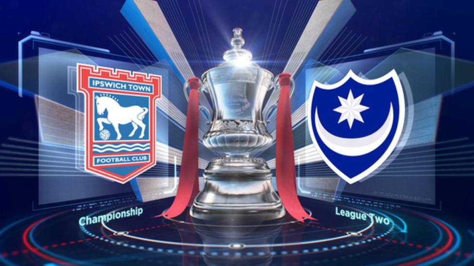 Fa Cup Ipswich 2 2 Portsmouth Highlights Bbc Sport