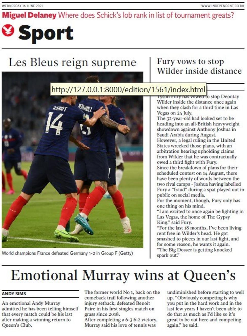 Wednesday's back pages BBC Sport