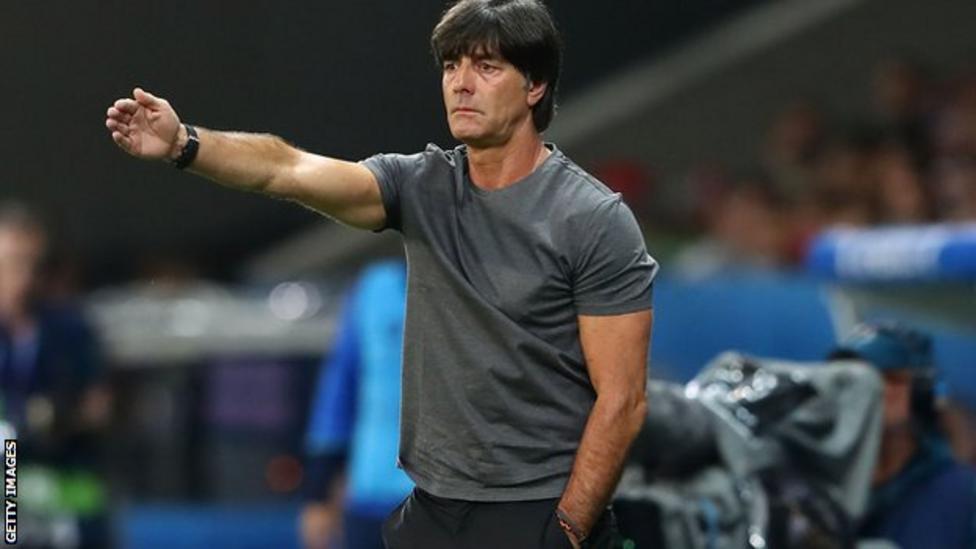 Joachim Low: Germany coach apologises for trouser antics at Euro 2016 - BBC Sport