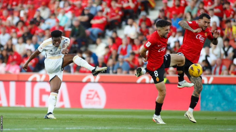 Mallorca 0-1 Real Madrid: Aurelien Tchouameni goal maintains La Liga ...
