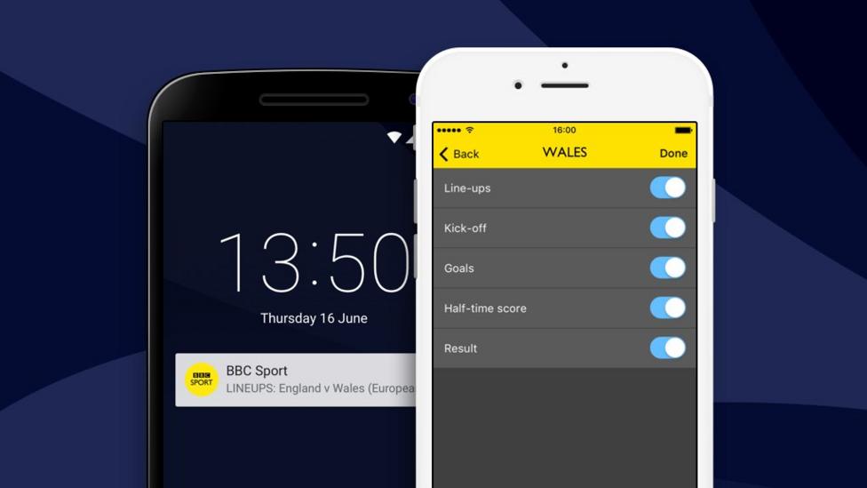 Get news notifications for your favourite sports BBC Sport