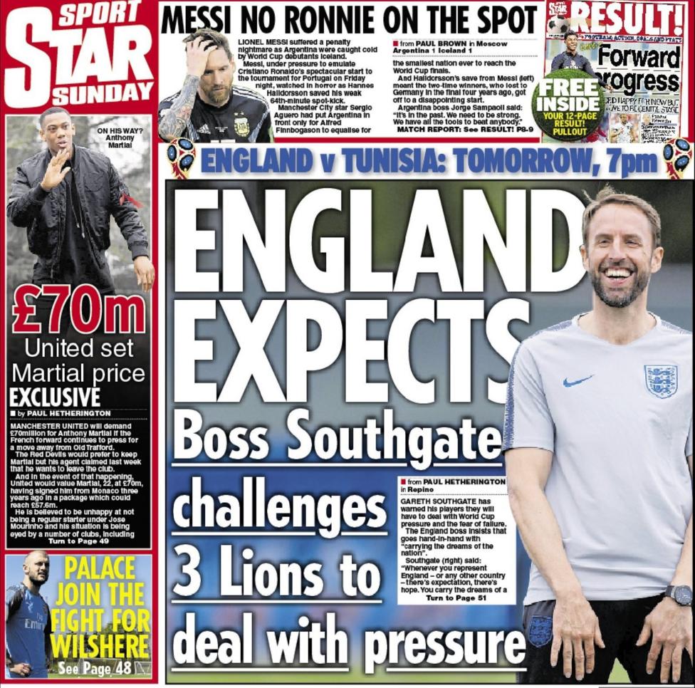 Sunday's newspapers BBC Sport