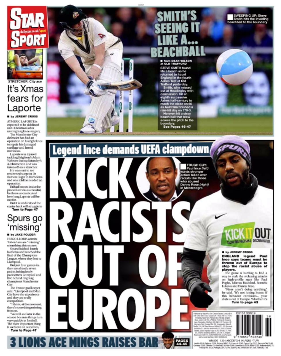 Thursday's newspapers BBC Sport