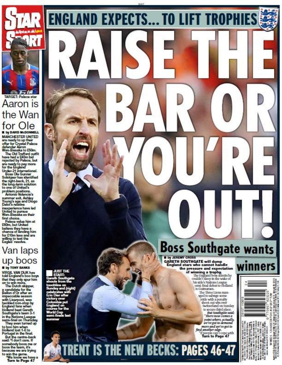 Tuesday's Star back page
